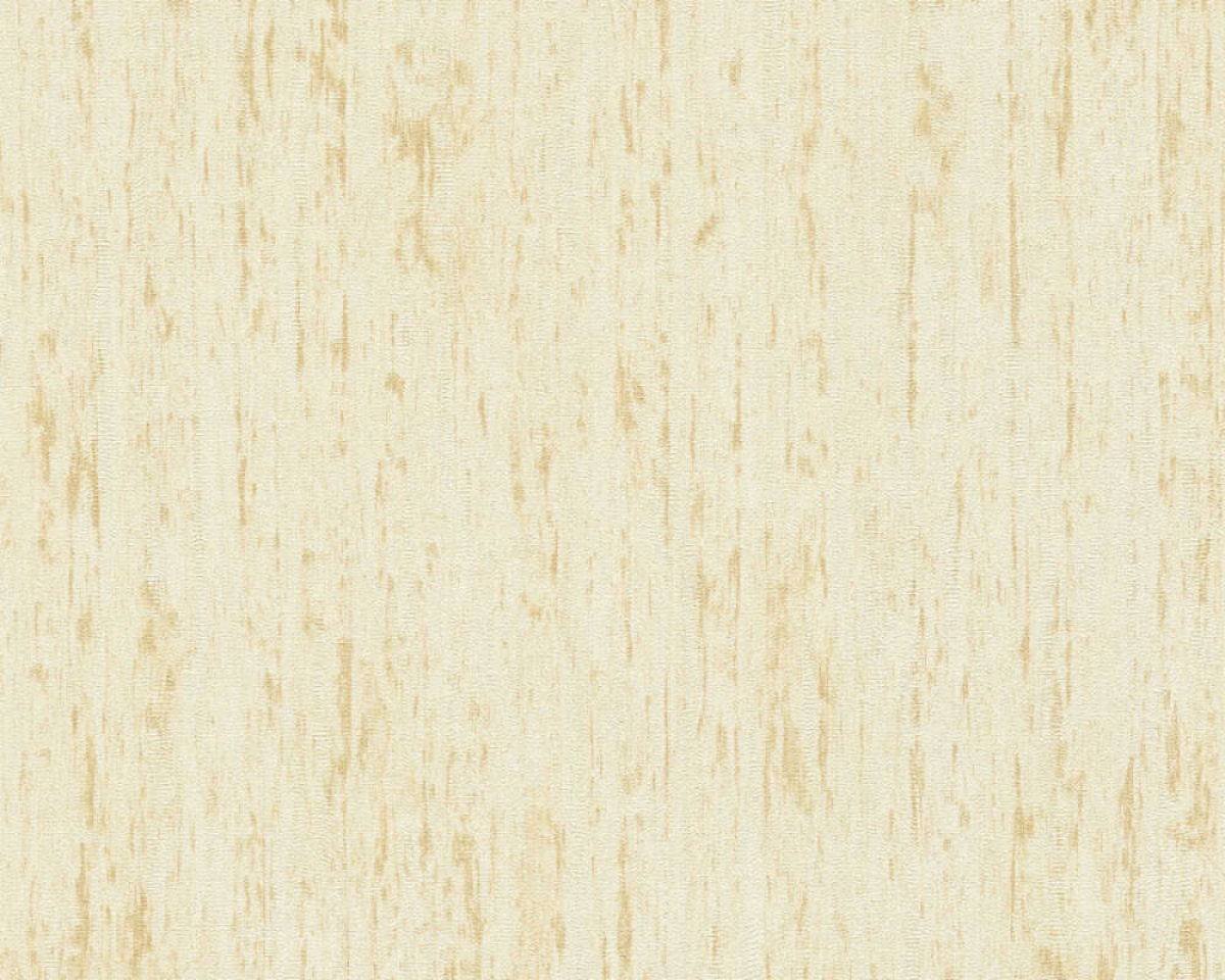 Moderná tapeta imitáciou drevenej textúry v betóne a s lesklými prvkami na krémom podklade, TA-309395614, rozmer: 10,05 m x 0,53 m (5,33 m²)